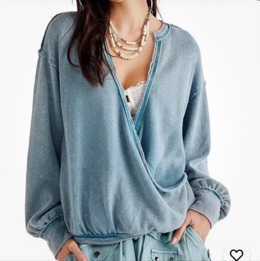 NWT Small Teal We The Free Anyway Tee